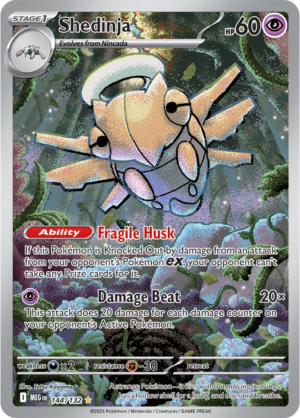 Pokémon TCG Shedinja – MEG 144/132 Illustration Rare Holofoil – EN