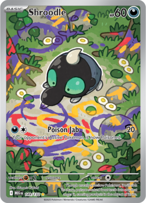 Pokémon TCG Shroodle – MEG 149/132 Illustration Rare Holofoil – EN
