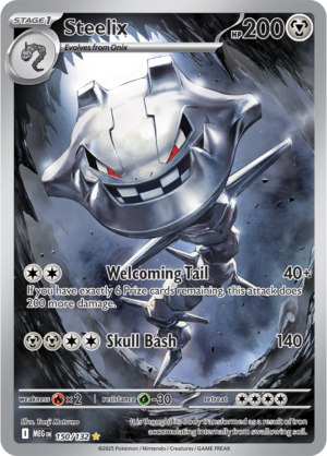 Pokémon TCG Steelix – MEG 150/132 Illustration Rare Holofoil – EN