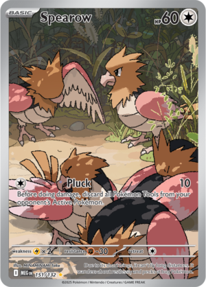 Pokémon TCG Spearow – MEG 151/132 Illustration Rare Holofoil – EN
