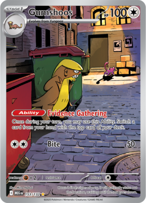 Pokémon TCG Gumshoos – MEG 153/132 Illustration Rare Holofoil – EN