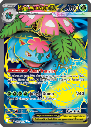 Pokémon TCG Mega Venusaur ex – MEG 155/132 Ultra Rare Holofoil – EN
