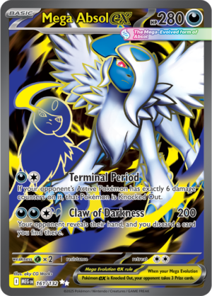 Pokémon TCG Mega Absol ex – MEG 161/132 Ultra Rare Holofoil – EN