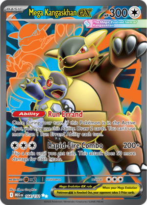 Pokémon TCG Mega Kangaskhan ex – MEG 164/132 Ultra Rare Holofoil – EN