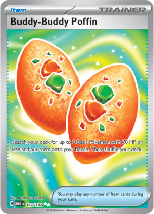 Pokémon TCG Buddy-Buddy Poffin – MEG 167/132 Ultra Rare Holofoil – EN