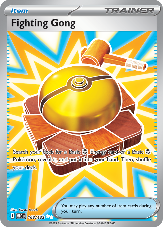 Pokémon TCG Fighting Gong – MEG 168/132 Ultra Rare Holofoil – EN