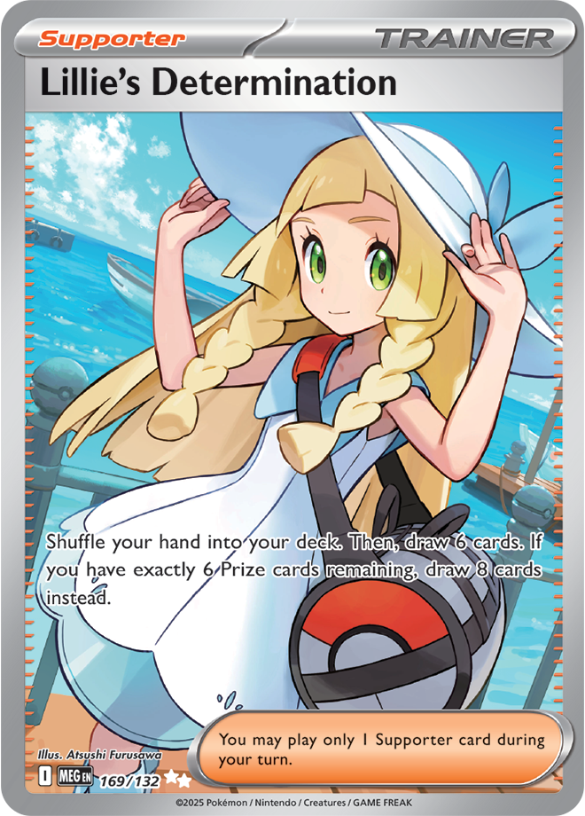 Pokémon TCG Lillie's Determination – MEG 169/132 Ultra Rare Holofoil – EN
