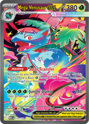 Pokémon TCG Mega Venusaur ex – MEG 177/132 Special Illustration Rare Holofoil – EN