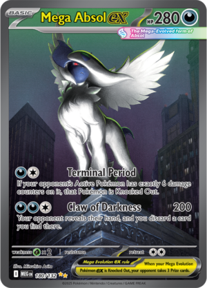 Pokémon TCG Mega Absol ex – MEG 180/132 Special Illustration Rare Holofoil – EN