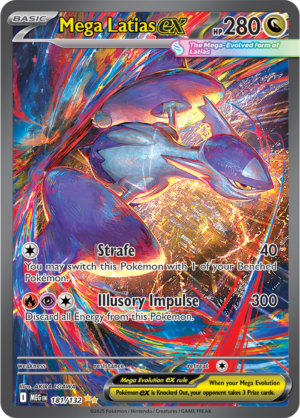 Pokémon TCG Mega Latias ex – MEG 181/132 Special Illustration Rare Holofoil – EN