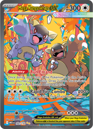 Pokémon TCG Mega Kangaskhan ex – MEG 182/132 Special Illustration Rare Holofoil – EN