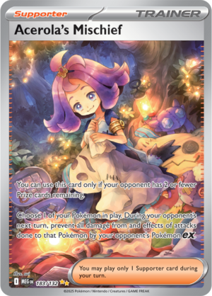 Pokémon TCG Acerola's Mischief – MEG 183/132 Special Illustration Rare Holofoil – EN