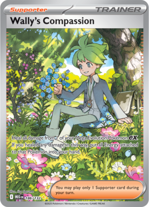 Pokémon TCG Wally's Compassion – MEG 186/132 Special Illustration Rare Holofoil – EN