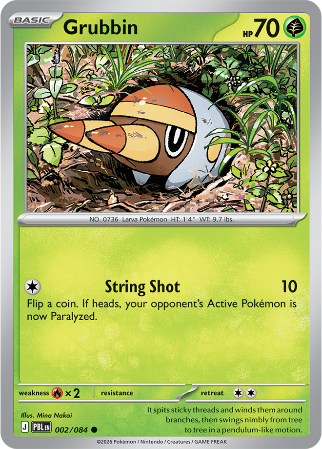 Pokémon TCG Grubbin – PBL 002 Common Regular – EN