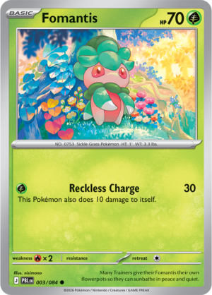 Pokémon TCG Fomantis – PBL 003 Common Reverse Holofoil – EN