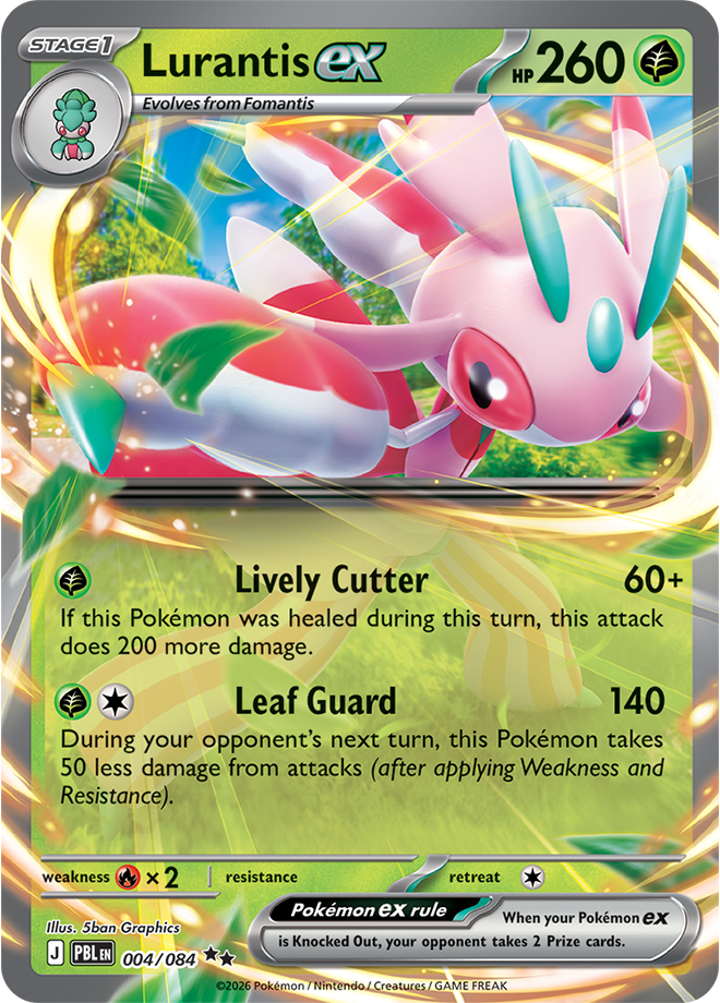 Pokémon TCG Lurantis ex – PBL 004 Double Rare Holofoil – EN