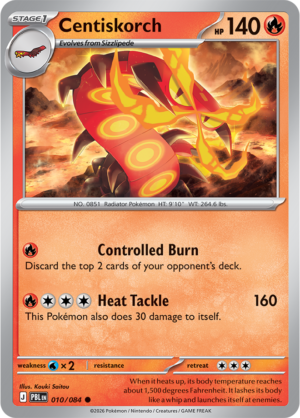 Pokémon TCG Centiskorch – PBL 010 Common Reverse Holofoil – EN