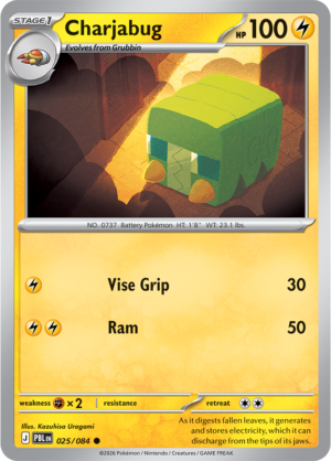 Pokémon TCG Charjabug – PBL 025 Common Reverse Holofoil – EN