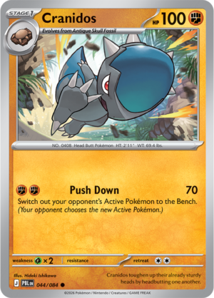Pokémon TCG Cranidos – PBL 044 Common Reverse Holofoil – EN
