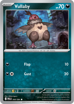 Pokémon TCG Vullaby – PBL 049 Common Reverse Holofoil – EN
