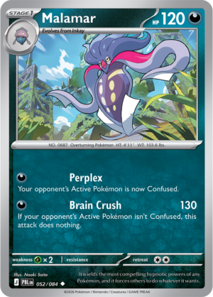 Pokémon TCG Malamar – PBL 052 Uncommon Reverse Holofoil – EN