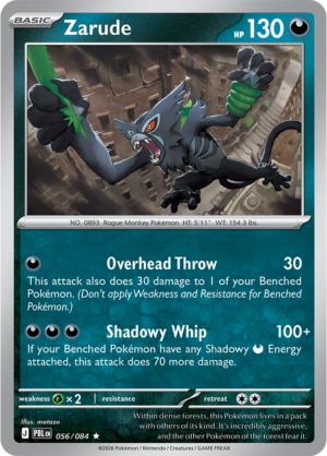 Pokémon TCG Zarude – PBL 056 Rare Reverse Holofoil – EN