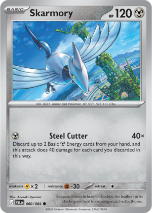 Pokémon TCG Skarmory – PBL 060 Common Regular – EN
