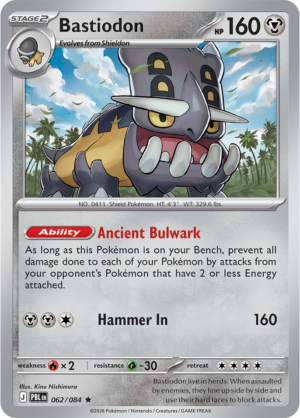 Pokémon TCG Bastiodon – PBL 062 Rare Holofoil – EN
