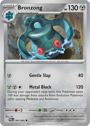 Pokémon TCG Bronzong – PBL 064 Uncommon Regular – EN