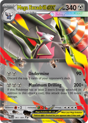 Pokémon TCG Mega Excadrill ex – PBL 065 Double Rare Holofoil – EN