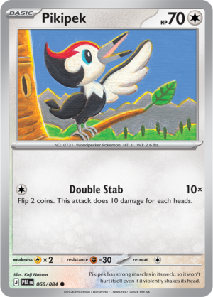 Pokémon TCG Pikipek – PBL 066 Common Regular – EN