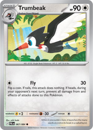 Pokémon TCG Trumbeak – PBL 067 Common Regular – EN