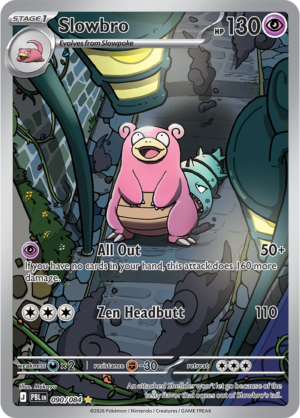 Pokémon TCG Slowbro – PBL 090 Illustration Rare Holofoil – EN