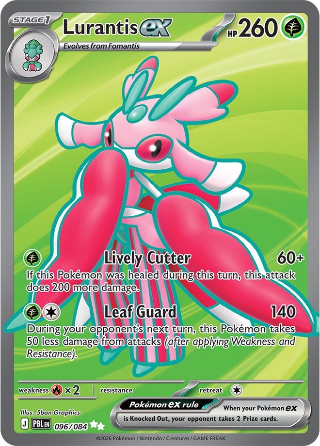 Pokémon TCG Lurantis ex – PBL 096 Ultra Rare Holofoil – EN