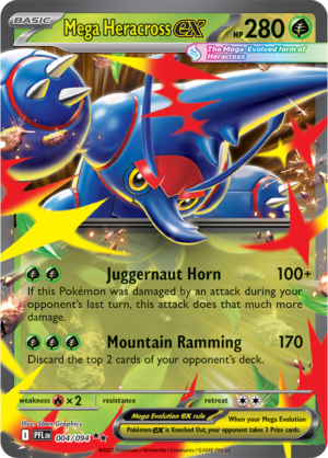 Pokémon TCG Mega Heracross ex – PFL 004 Double Rare Holofoil – EN