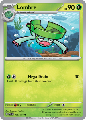 Pokémon TCG Lombre – PFL 006 Common Regular – EN