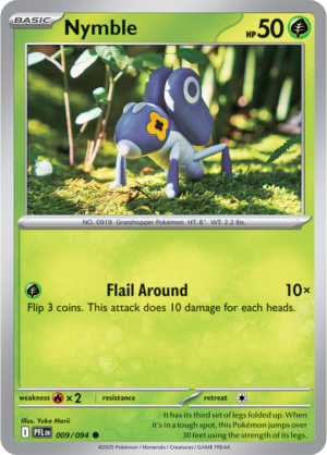 Pokémon TCG Nymble – PFL 009 Common Regular – EN