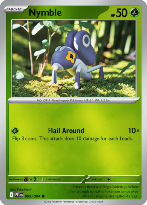 Pokémon TCG Nymble – PFL 009 Common Reverse Holofoil – EN