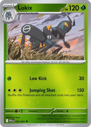 Pokémon TCG Lokix – PFL 010 Uncommon Reverse Holofoil – EN