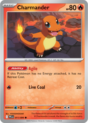 Pokémon TCG Charmander – PFL 011 Common Regular – EN