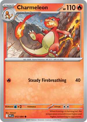 Pokémon TCG Charmeleon – PFL 012 Common Regular – EN