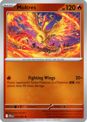 Pokémon TCG Moltres – PFL 014 Rare Reverse Holofoil – EN