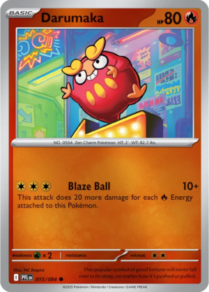 Pokémon TCG Darumaka – PFL 015 Common Reverse Holofoil – EN