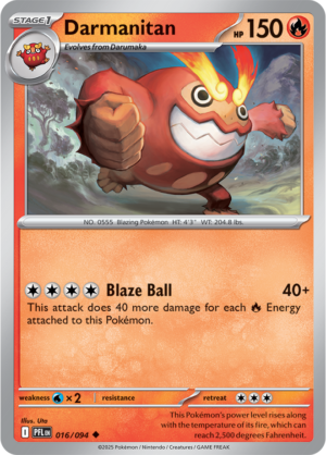 Pokémon TCG Darmanitan – PFL 016 Uncommon Regular – EN