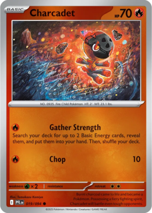 Pokémon TCG Charcadet – PFL 019 Common Reverse Holofoil – EN