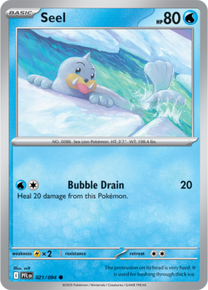Pokémon TCG Seel – PFL 021 Common Regular – EN