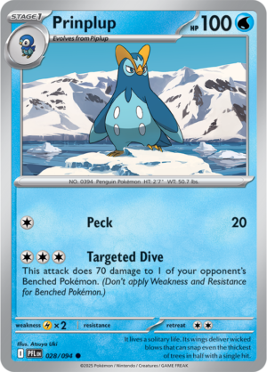 Pokémon TCG Prinplup – PFL 028 Common Regular – EN