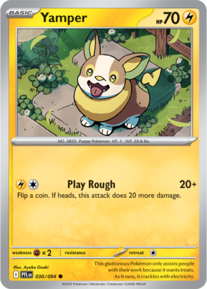 Pokémon TCG Yamper – PFL 030 Common Regular – EN