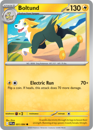 Pokémon TCG Boltund – PFL 031 Common Regular – EN