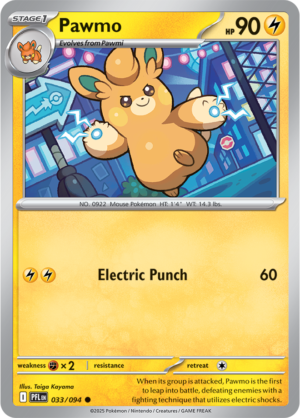 Pokémon TCG Pawmo – PFL 033 Common Regular – EN